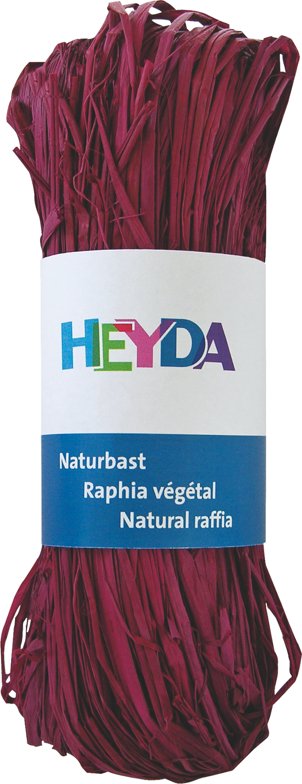 Naturbast gefärbt 50g