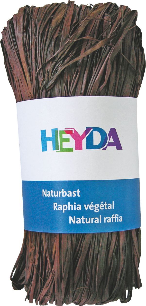 Naturbast gefärbt 50g