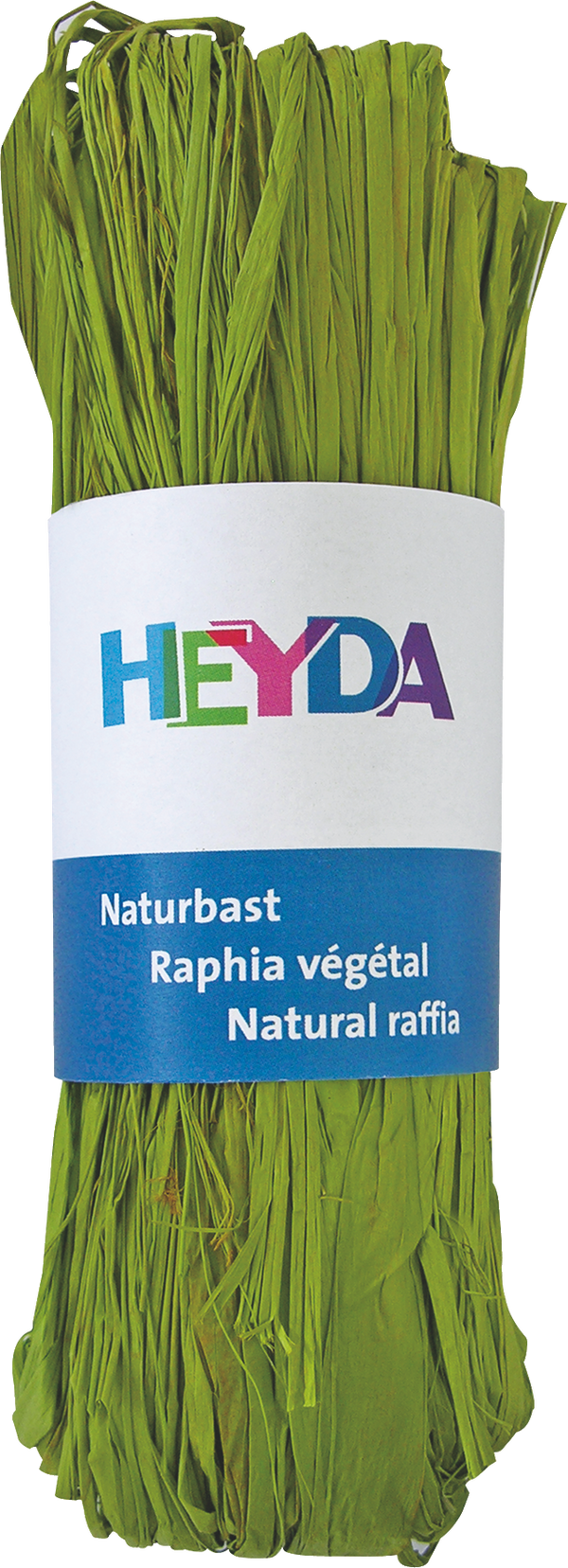 Naturbast gefärbt 50g