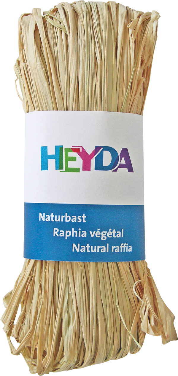 Naturbast gefärbt 50g