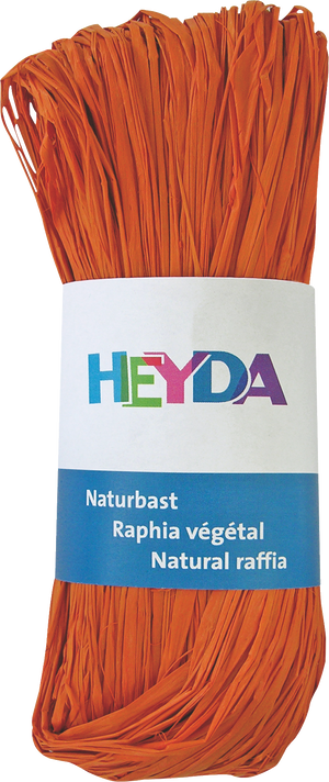Naturbast gefärbt 50g