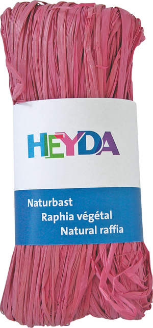Naturbast gefärbt 50g