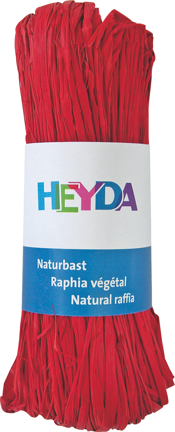Naturbast gefärbt 50g