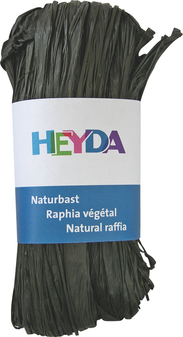 Naturbast gefärbt 50g