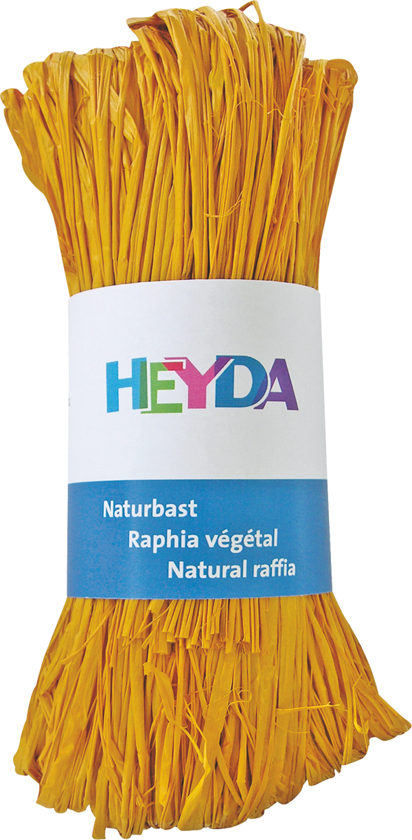 Naturbast gefärbt 50g