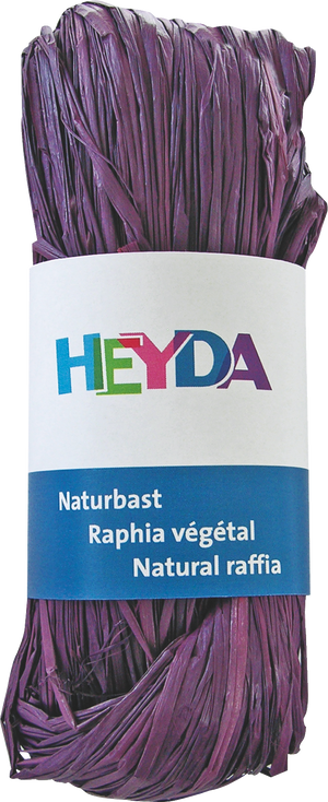 Naturbast gefärbt 50g
