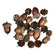 Eichel Zapfen Mix 2-4cm, 27-teilig