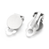Clip-on Ohrring Ohrclips 10mm Platine 304 Edelstahl 4 Stk./Pkg