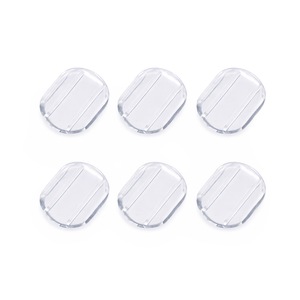 Ohrclip-Pads Silikon 10,5x8mm 6 Stück