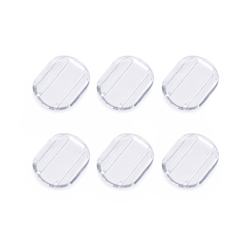 Ohrclip-Pads Silikon 10,5x8mm 6 Stück