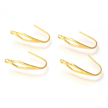 Ohrhaken Edelstahl Design goldfärbig 20x4,5mm 6 Stück