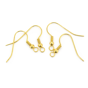 Ohrhaken gold 2cm 50 Stück
