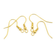 Ohrhaken gold 2cm 50 Stück