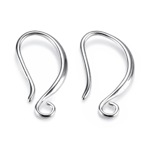 Ohrhaken mit horizontaler Öse 21x10x1,5mm 1 Paar