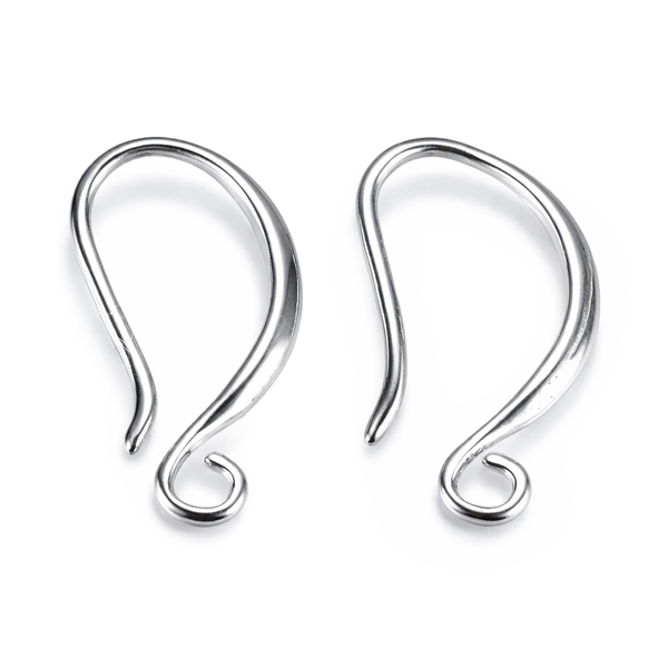 Ohrhaken mit horizontaler Öse 21x10x1,5mm 1 Paar