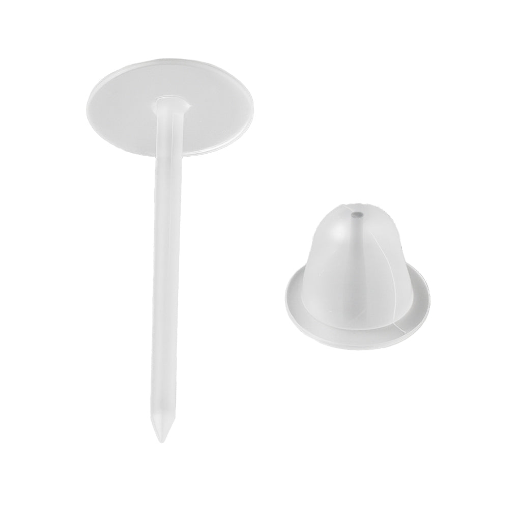 Ohrstecker Acryl Kunststoff mit Verschluss transparent 10 Sets