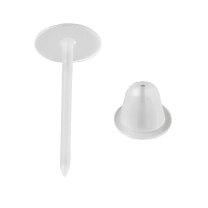 Ohrstecker Acryl Kunststoff mit Verschluss transparent 10 Sets