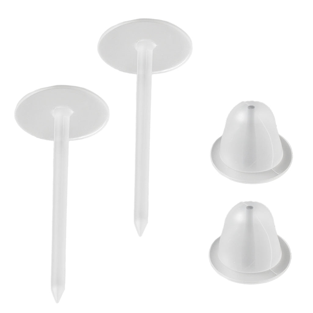 Ohrstecker Acryl Kunststoff mit Verschluss transparent 10 Sets