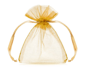 Organzabeutel gold 7,5x10cm 10 Stück