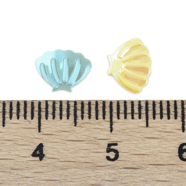 Pailletten Muschelform Glitzer Mix 6x8mm 15g / Packung