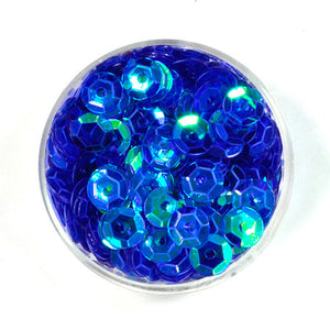 Pailletten transparent hellblau AB 6mm 30g ca. 4000 Stück