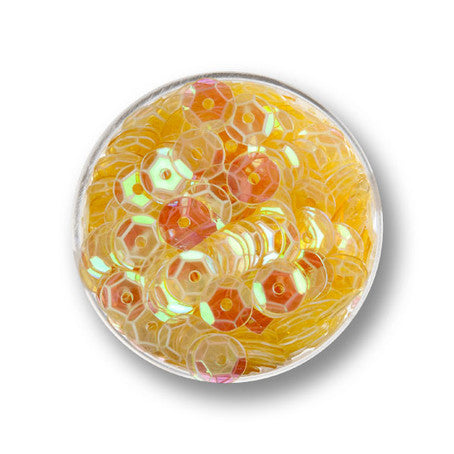 Pailletten transparent gelb AB 6mm 30g ca. 4000 Stück