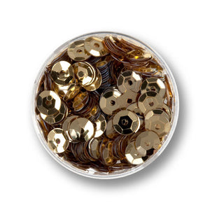 Pailletten goldfarben 6mm 30g ca. 4000 Stück