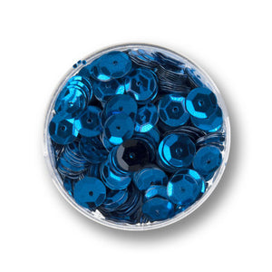 Pailletten mittelblau 6mm 30g ca. 4000 Stück