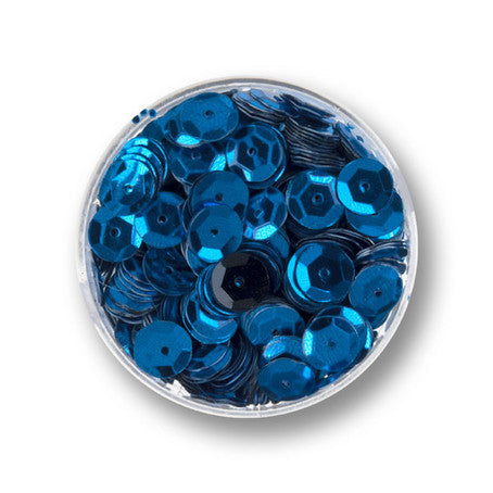 Pailletten mittelblau 6mm 30g ca. 4000 Stück