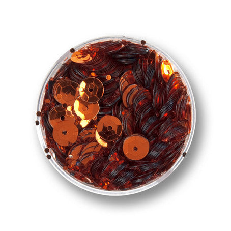 Pailletten-Schüssel orange glänzend 6mm 30g 4000 Stück