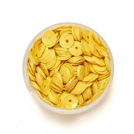 Pailletten-Schüssel gelb satt 6mm 30g 4000 Stück