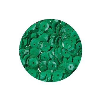 Pailletten grün opak 6mm 40g ca. 4000 Stück