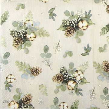 Cotton Deco Cream IHR Servietten 20 Stück 33x33cm