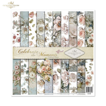 Scrapbooking Papierset Celebrate the Moments Blumen 3D Effekt 11 Bögen FSC Recycled 200g/m²