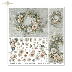 Scrapbooking Papierset Celebrate the Moments Blumen 3D Effekt 11 Bögen FSC Recycled 200g/m²