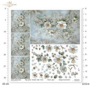 Scrapbooking Papierset Celebrate the Moments Blumen 3D Effekt 11 Bögen FSC Recycled 200g/m²