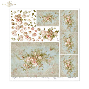 Scrapbooking Papierset Celebrate the Moments Blumen 3D Effekt 11 Bögen FSC Recycled 200g/m²
