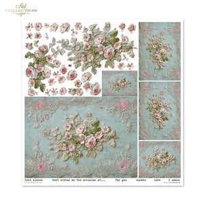 Scrapbooking Papierset Celebrate the Moments Blumen 3D Effekt 11 Bögen FSC Recycled 200g/m²