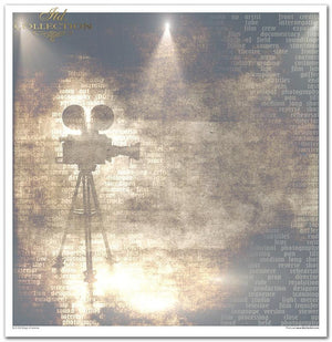 Scrapbooking-Papierset Magic of Cinema 10 Bögen 31x32cm 200g/m²