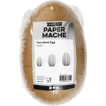 Papp-Eier 2-teilig 3 Stück/ verschiedene Größen