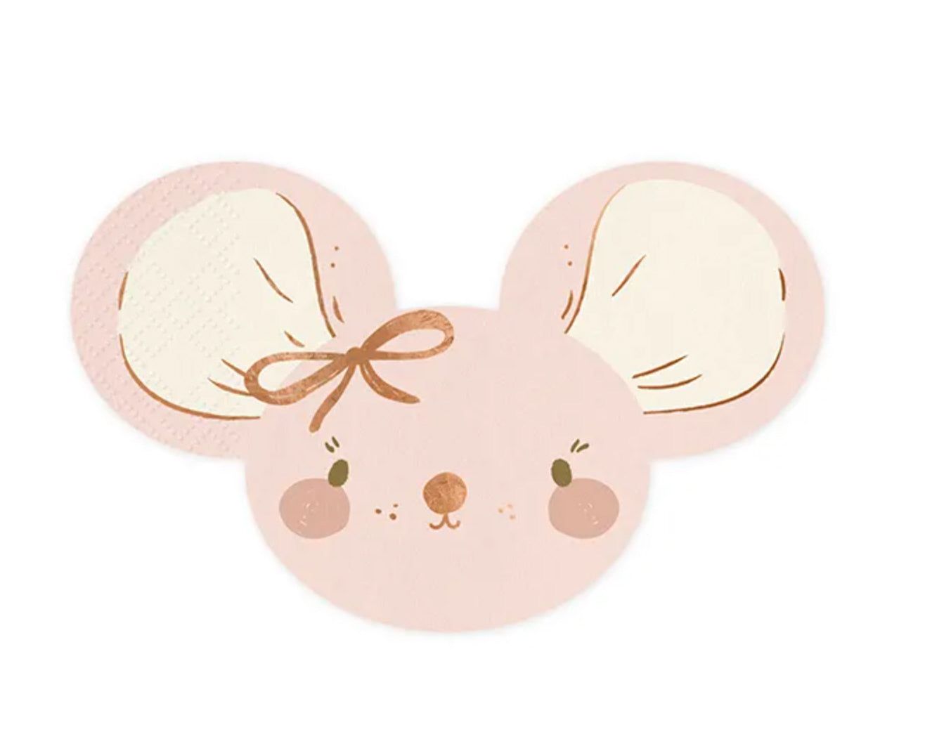 Papierservietten Maus rosa 16x10cm 20 Stück