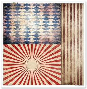 Scrapbooking Papierset Karneval - Pierrot in Love 10 Bögen 31x32cm 200g/m²