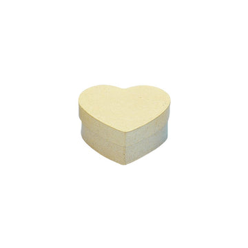 Pappmaché Schachtel Herzform 10x10x4,5 cm
