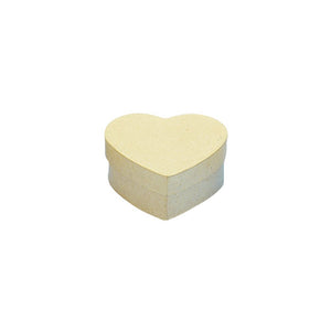 Pappmaché Schachtel Herzform 13x13x6 cm