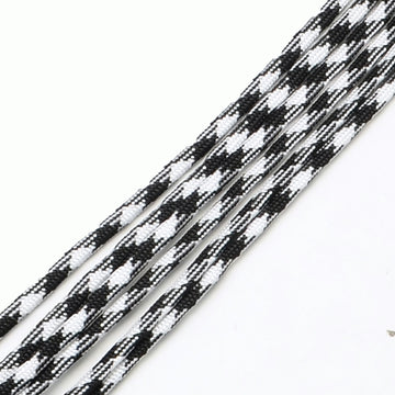 Paracord 4mm gemustert schwarz-weiß, 6,4m/Bündel