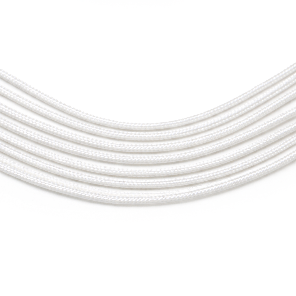 Paracord Parachute Knüpfgarn dünn 2mm weiß 10m