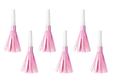 Partytröten pink 12,5 cm 6 Stück