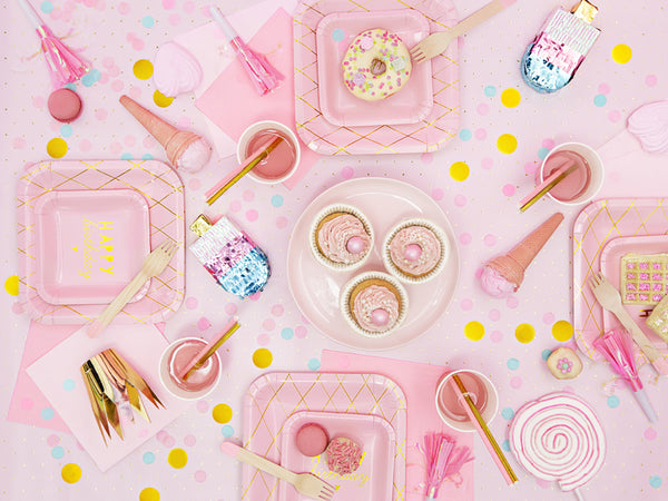 Partytröten pink 12,5 cm 6 Stück