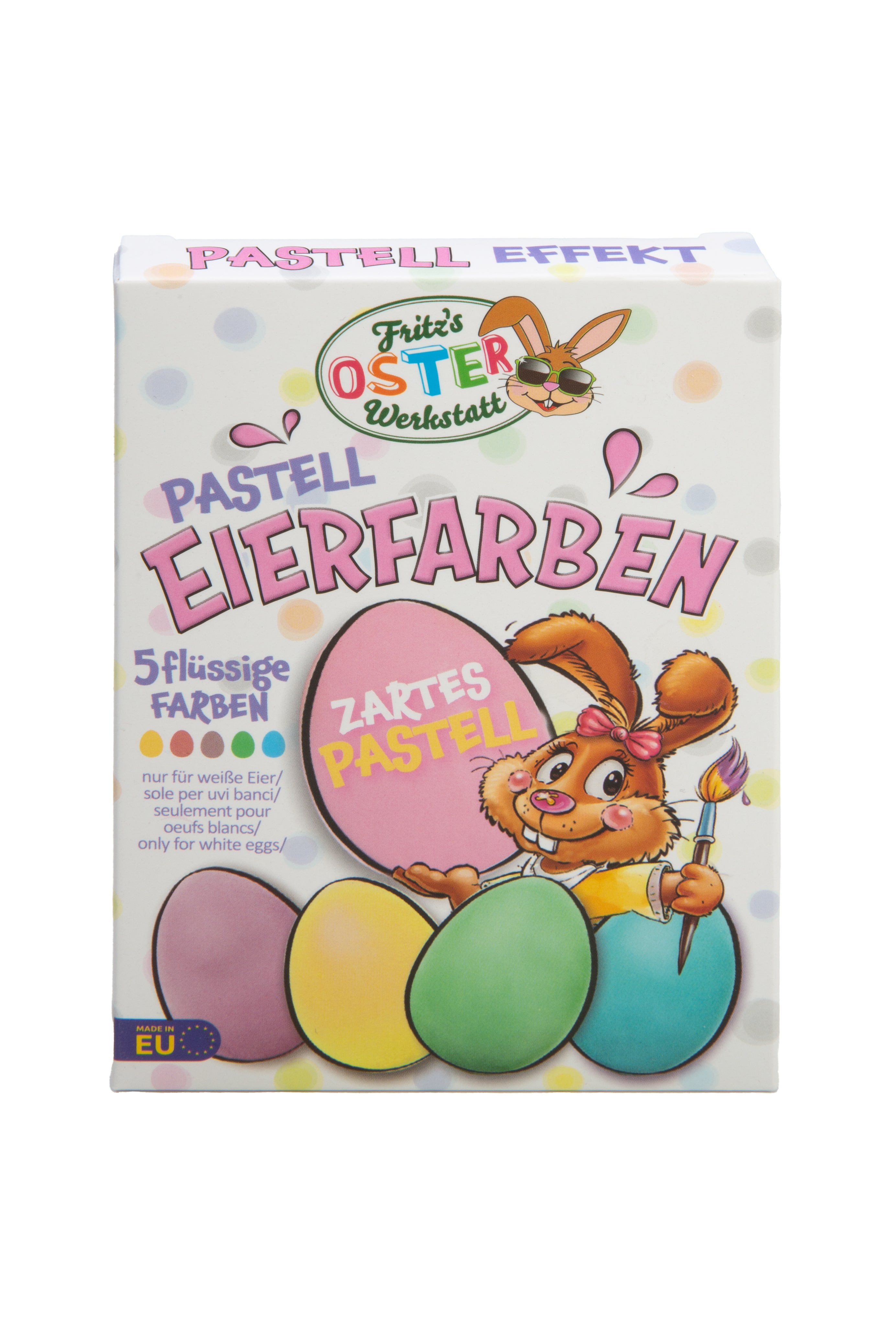 Pastell Eierfarben Set 5 flüssige Farben Fritz´s Osterwerkstatt