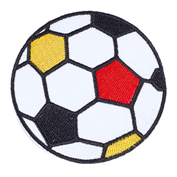 Fußball Aufnäher bestickt rund Ø 71mm